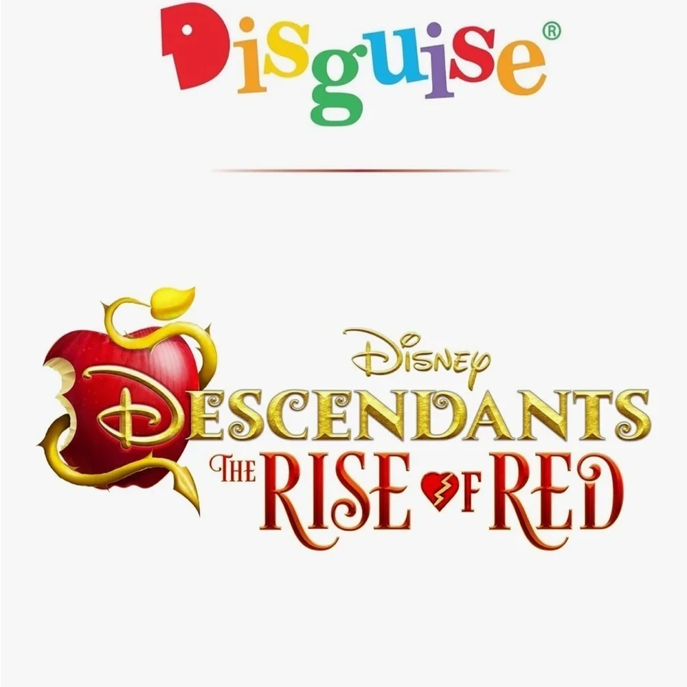 NWT Disney RED  Descendants Costume Rise of Red  Halloween Cosplay Dress Up